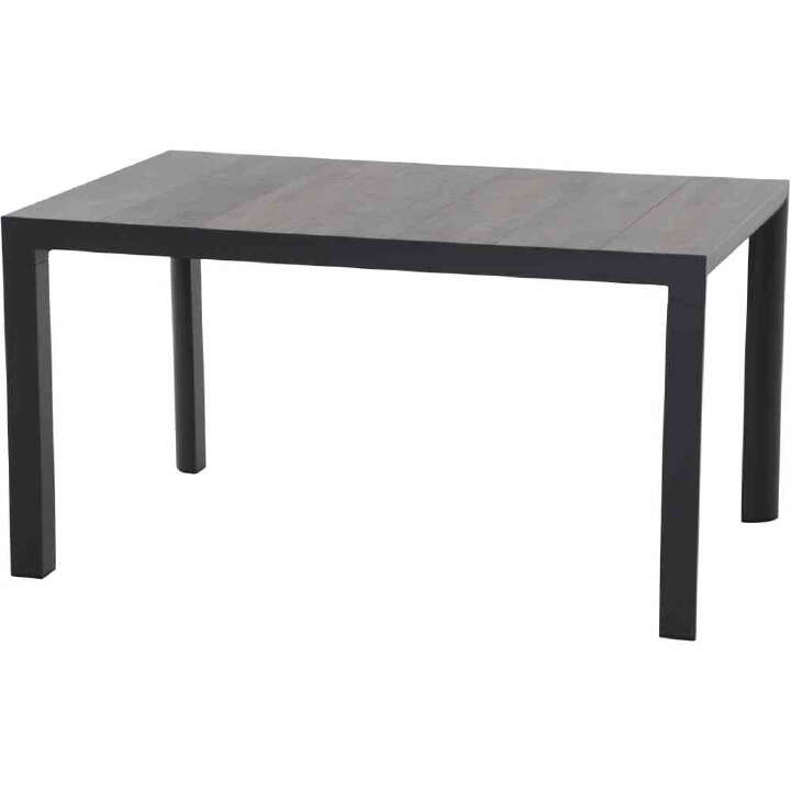 SIENA GARDEN Silva Dining Tisch 160x90 matt anthrazit / washed grey